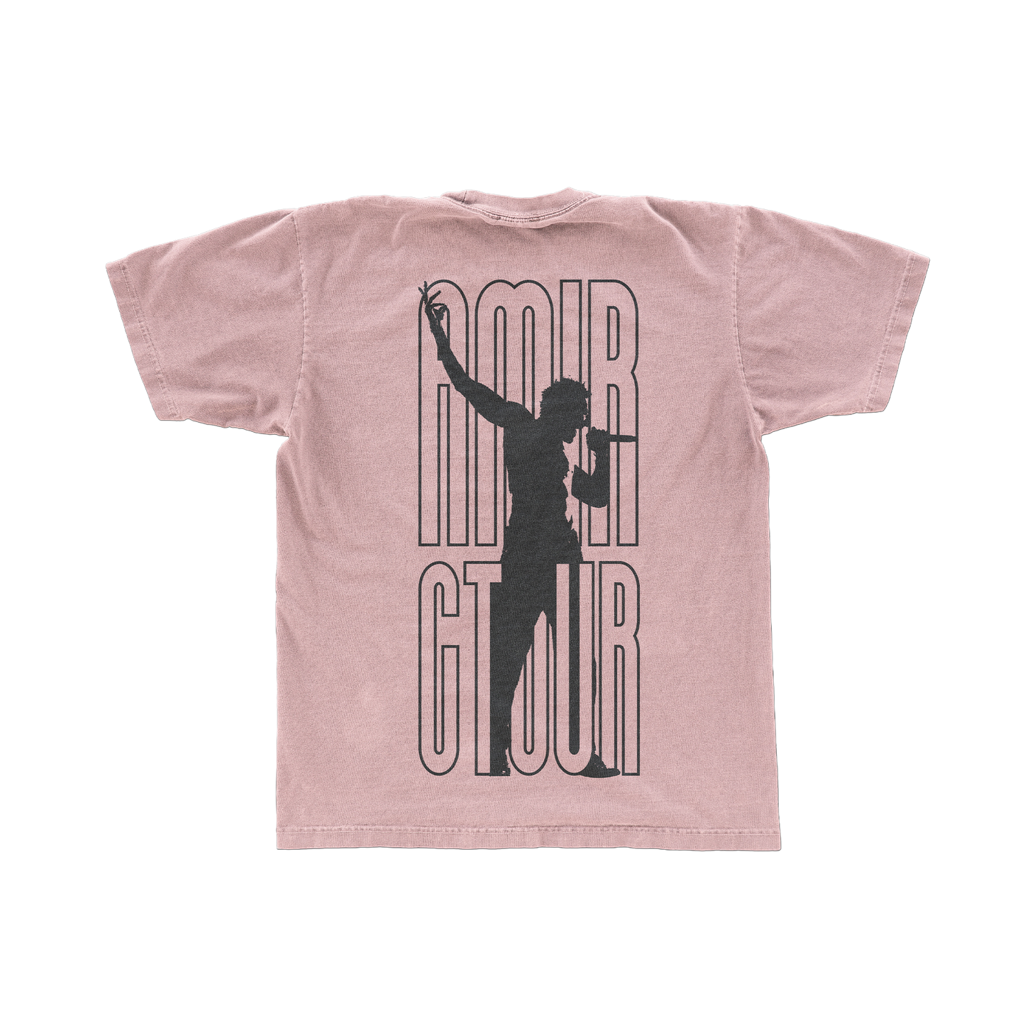 T-Shirt rose silhouette