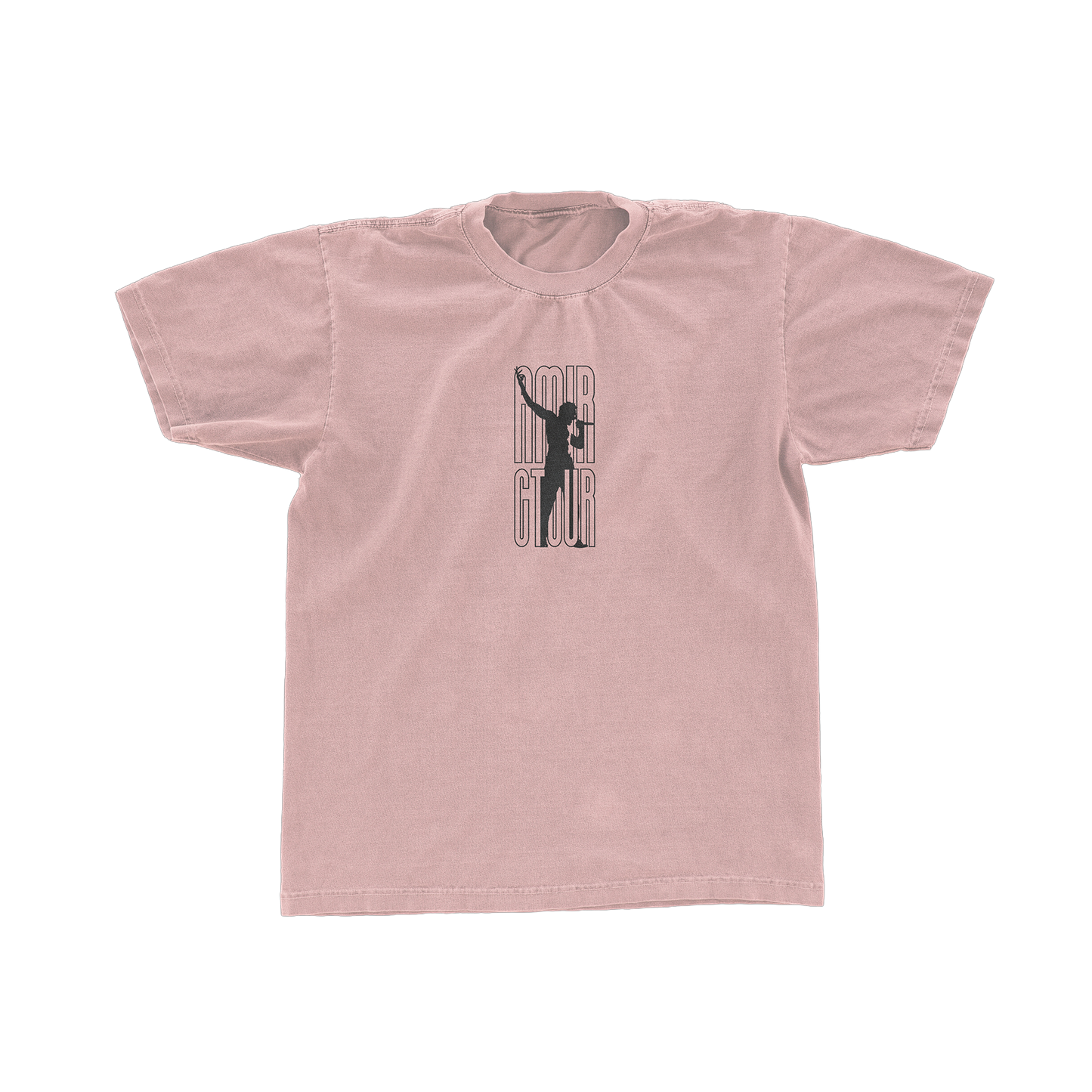 T-Shirt rose silhouette